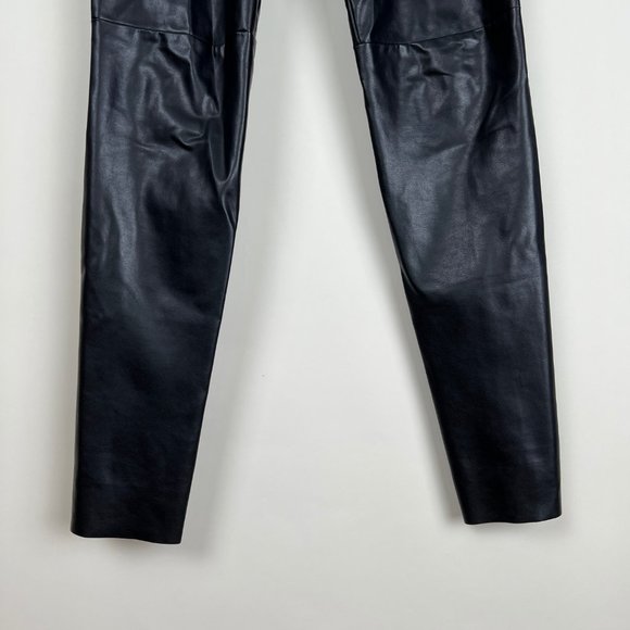Marc Cain Artificial Leather High Rise Slim Skinny Trouser Pants Leggings Sexy 8 - Picture 13 of 16